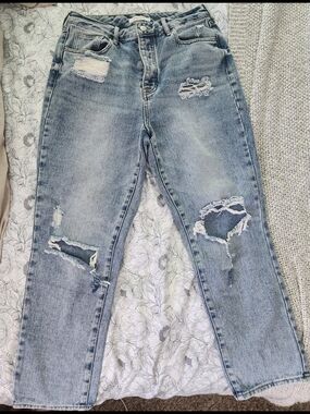 PacSun Light Blue Distressed Boyfriend Jeans